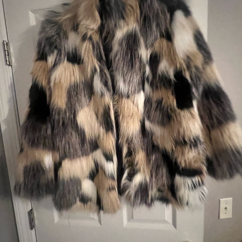 Michael Kors Multicolor Faux Fur Teddy Jacket